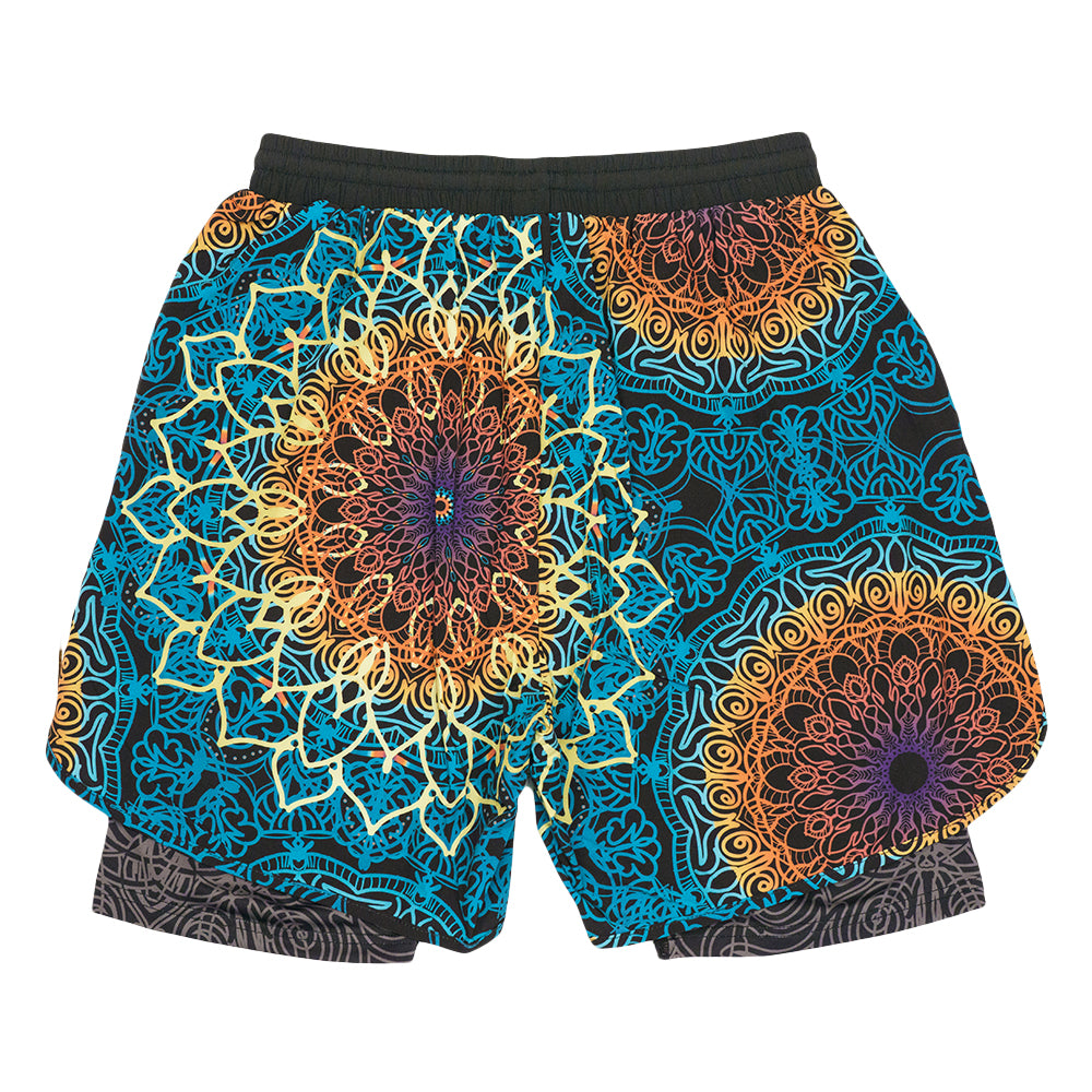 G Sprout Mandala Athletic Liner Shorts