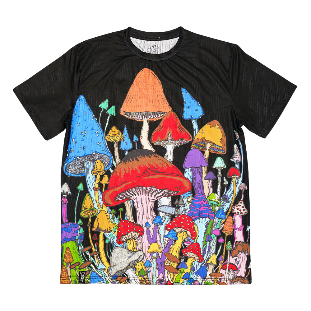 Vincent Gordon Melty Mushrooms Black T Shirt