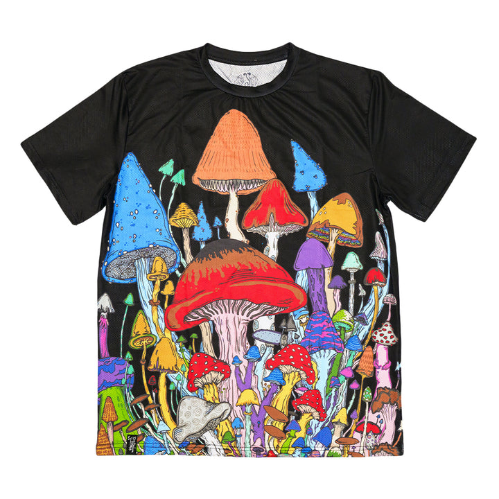 Vincent Gordon Melty Mushrooms Black T Shirt
