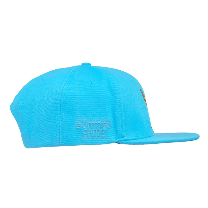 Summer Camp Bird Aqua Snapback Hat