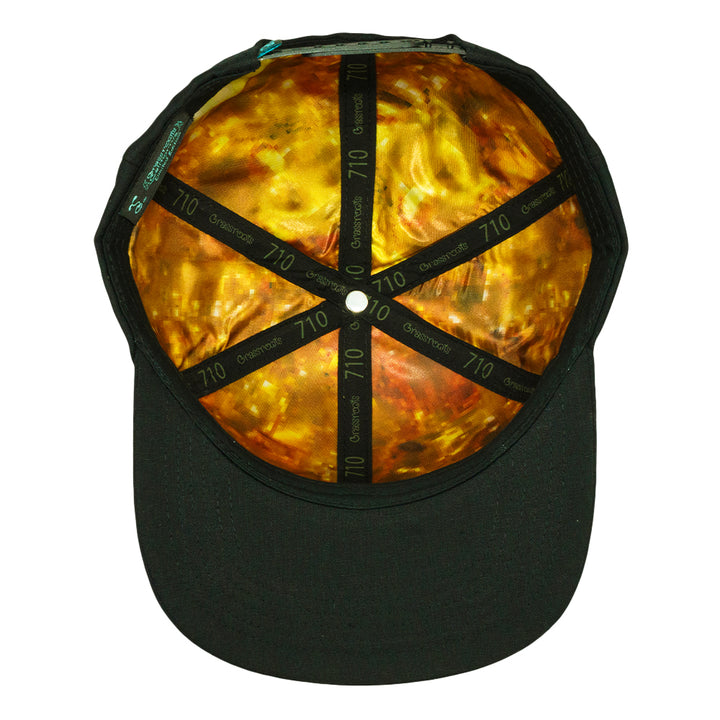 THC Bee Black Aqua Snapback Hat