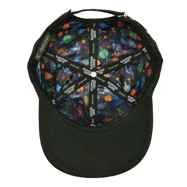 Summer Camp Fire Black Dad Hat