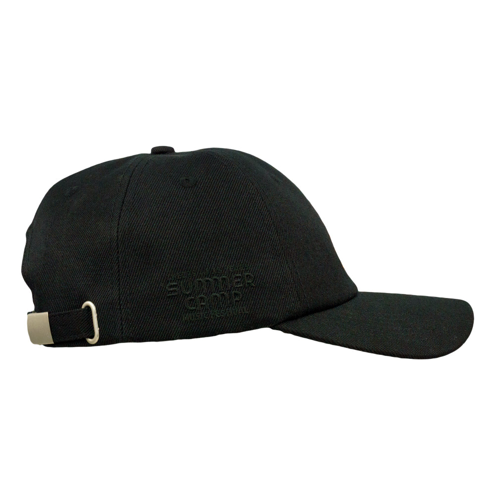 Summer Camp Fire Black Dad Hat