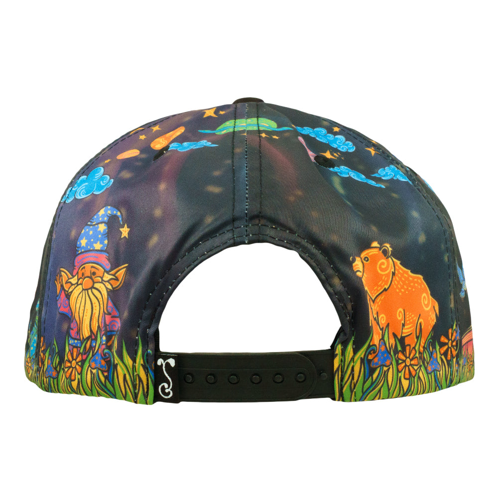 Summer Camp Black Snapback Hat