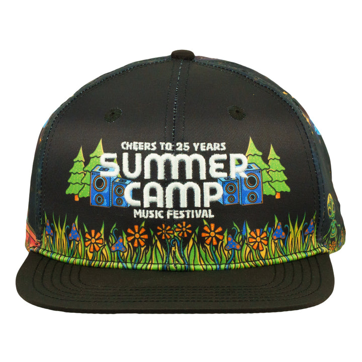 Summer Camp Black Snapback Hat