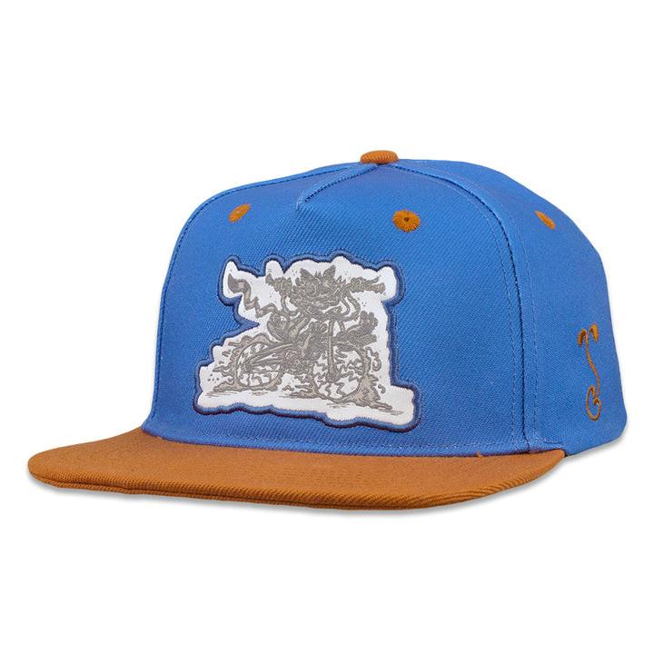 Vincent Gordon Bicycle Day Cat Blue Snapback Hat