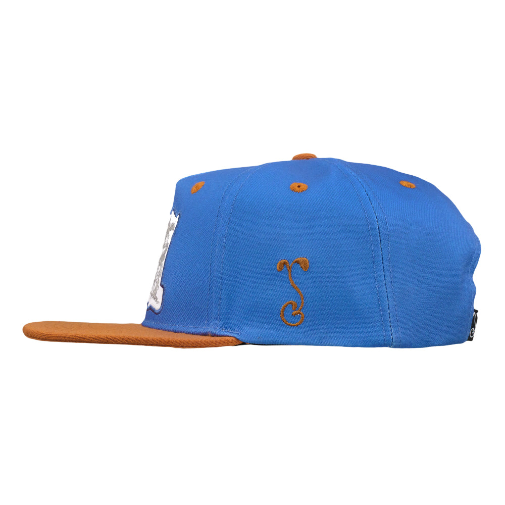Vincent Gordon Bicycle Day Cat Blue Snapback Hat