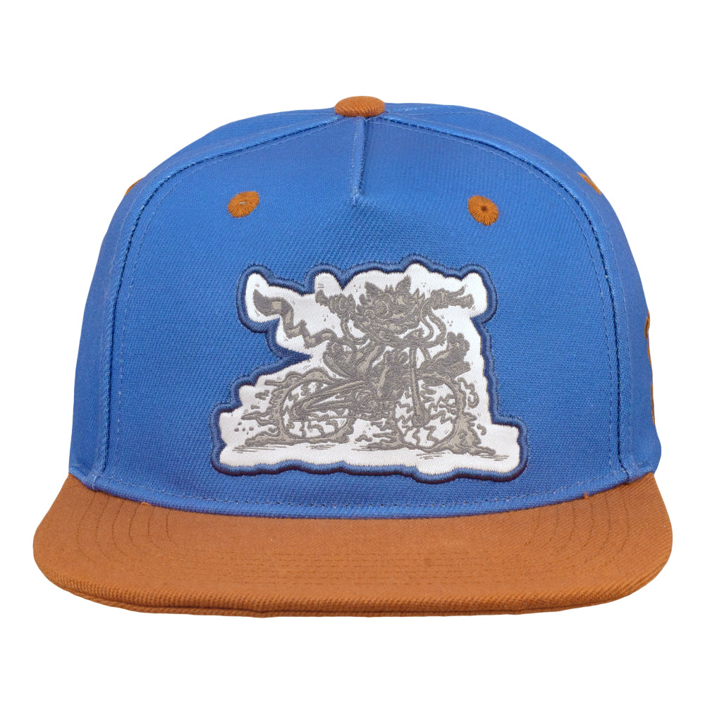 Vincent Gordon Bicycle Day Cat Blue Snapback Hat