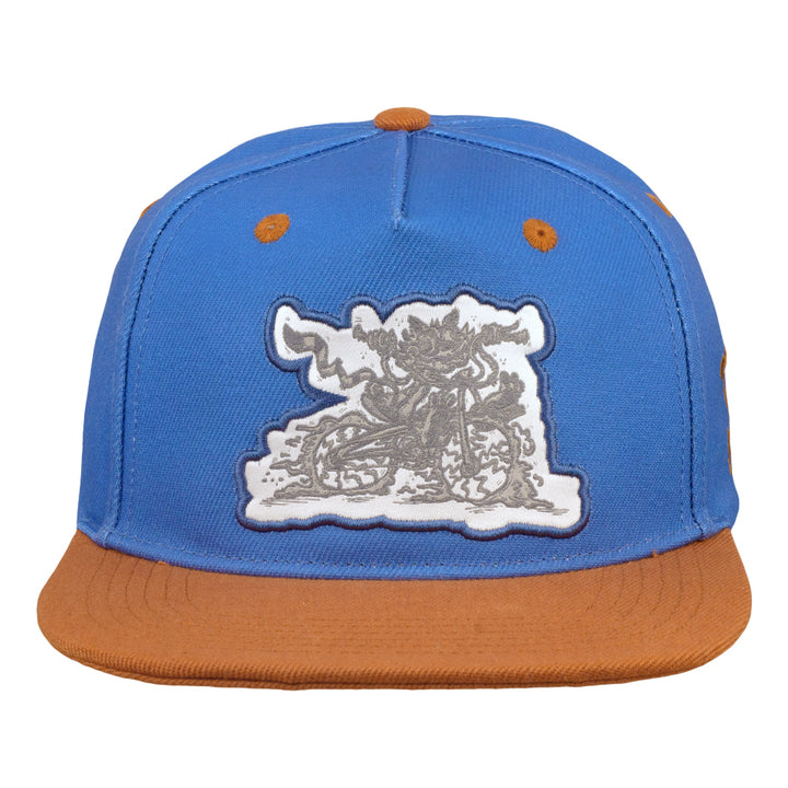 Vincent Gordon Bicycle Day Cat Blue Snapback Hat