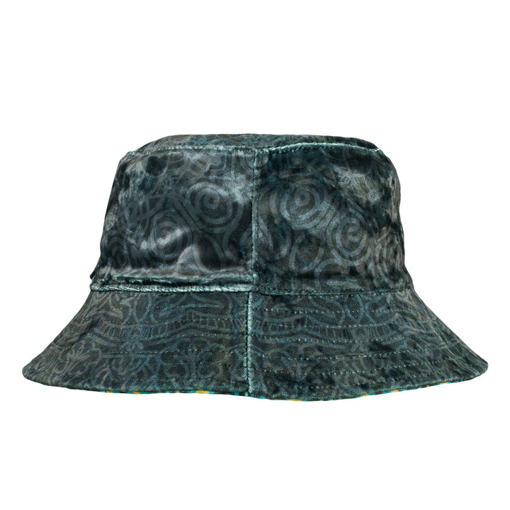 G Sprout Mandala Crushed Velour Reversible Bucket Hat
