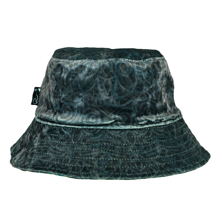 G Sprout Mandala Crushed Velour Reversible Bucket Hat