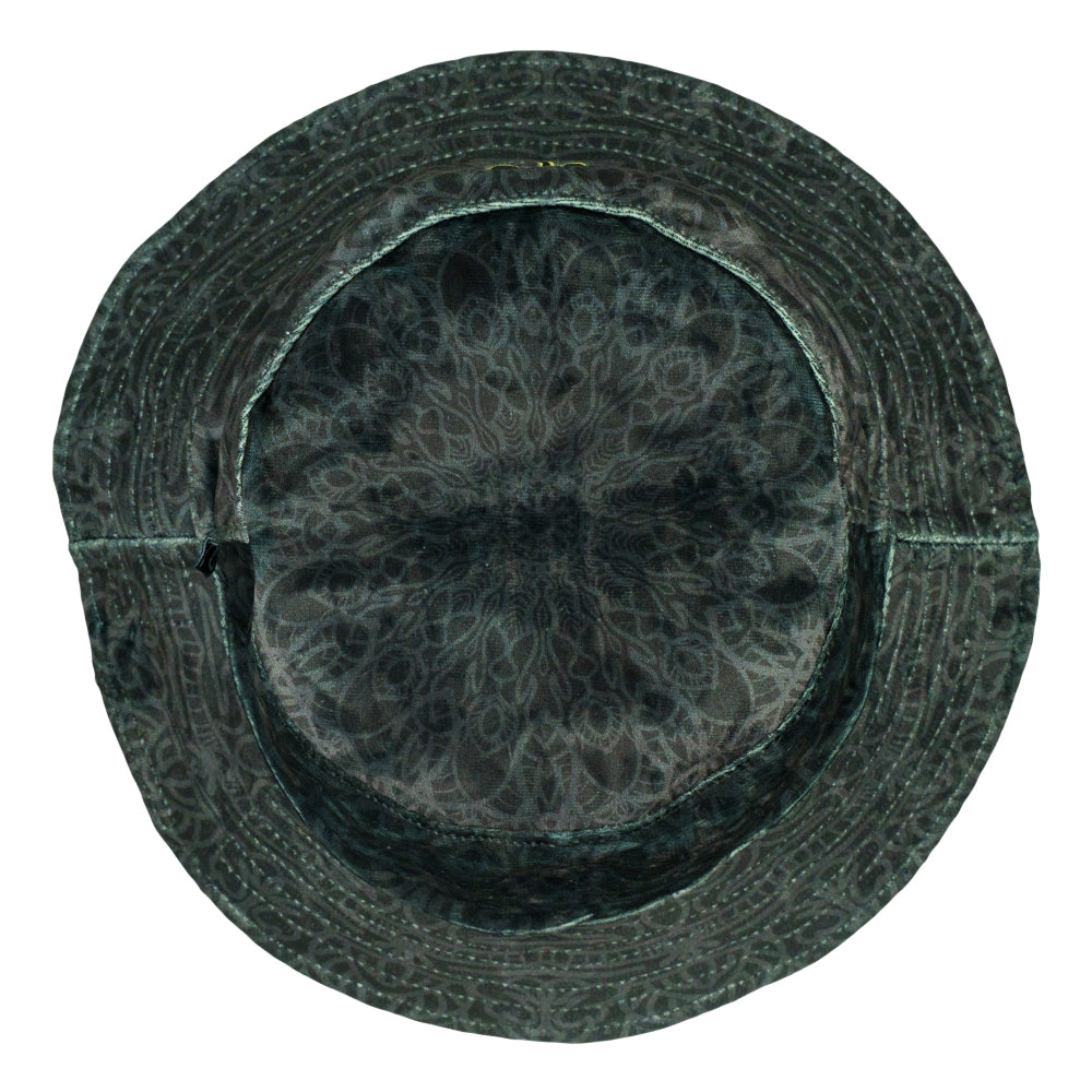 G Sprout Mandala Crushed Velour Reversible Bucket Hat