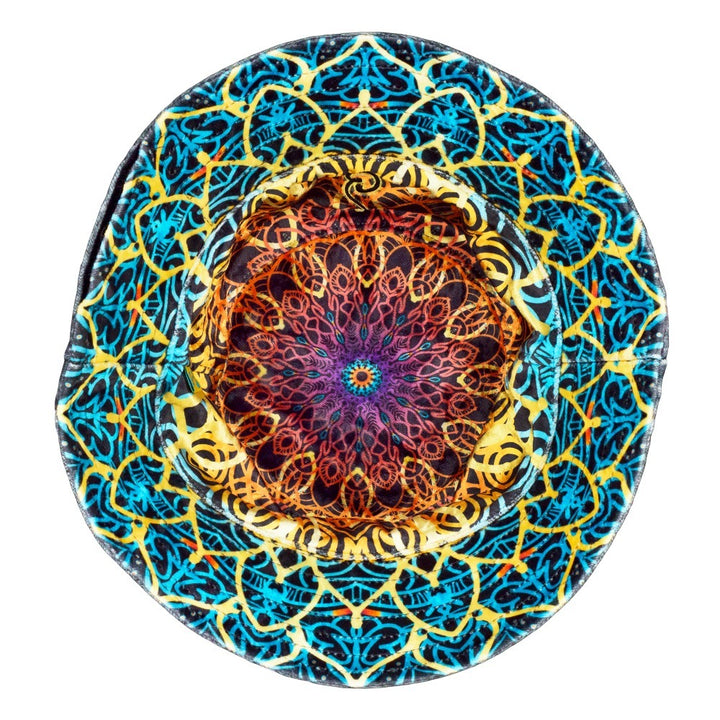 G Sprout Mandala Crushed Velour Reversible Bucket Hat