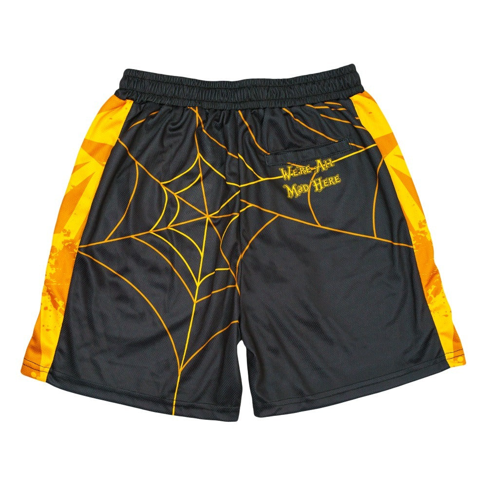 Psychedelic Bunny Gold Mesh Shorts
