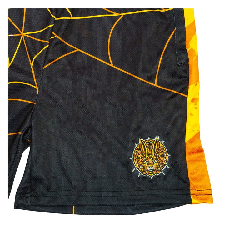 Psychedelic Bunny Gold Mesh Shorts