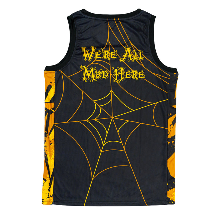 Psychedelic Bunny Gold Basketball Jersey