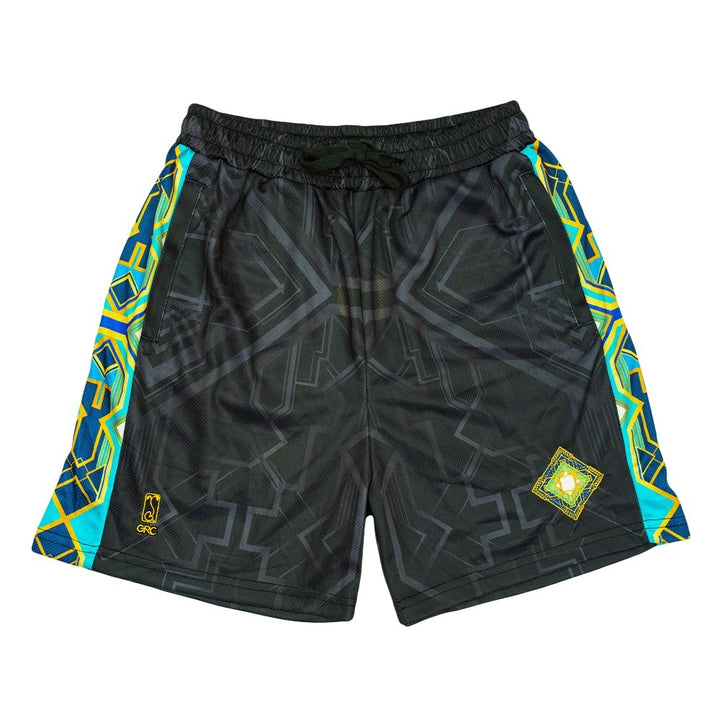 Holocron Black Mesh Shorts