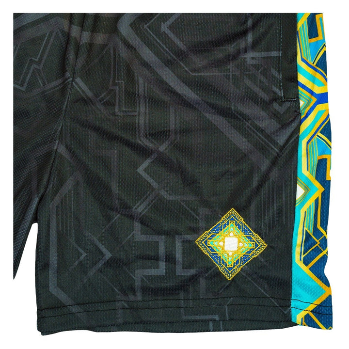 Holocron Black Mesh Shorts