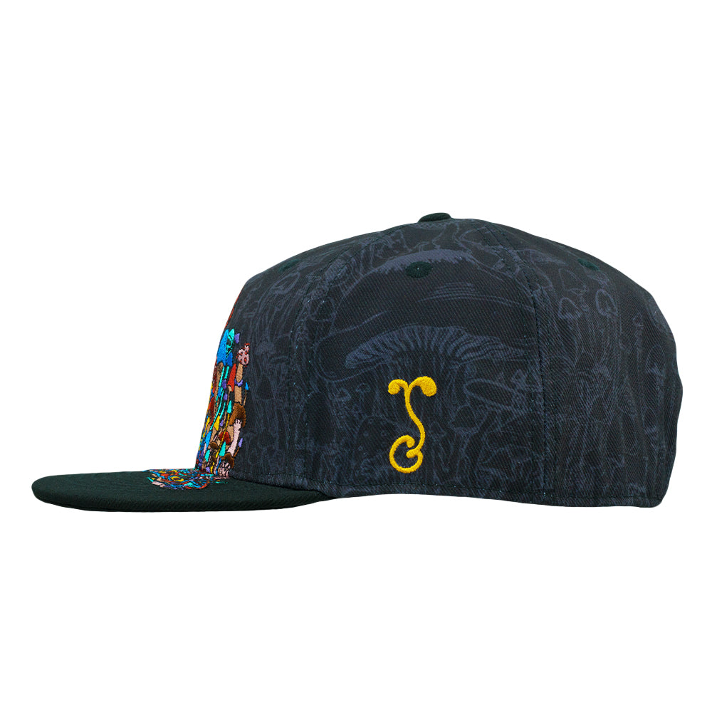 Vincent Gordon Melty Mushrooms Black Fitted Hat