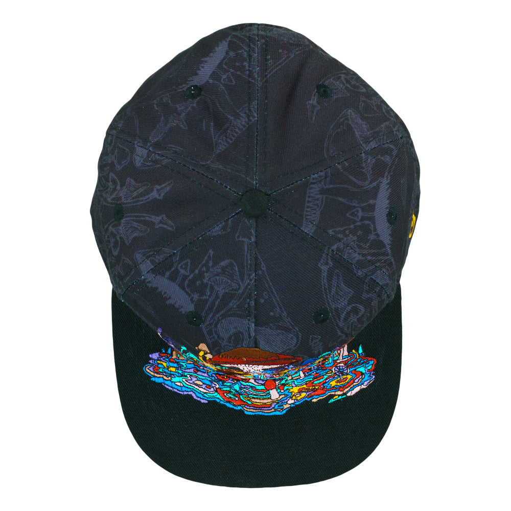 Vincent Gordon Melty Mushrooms Black Fitted Hat