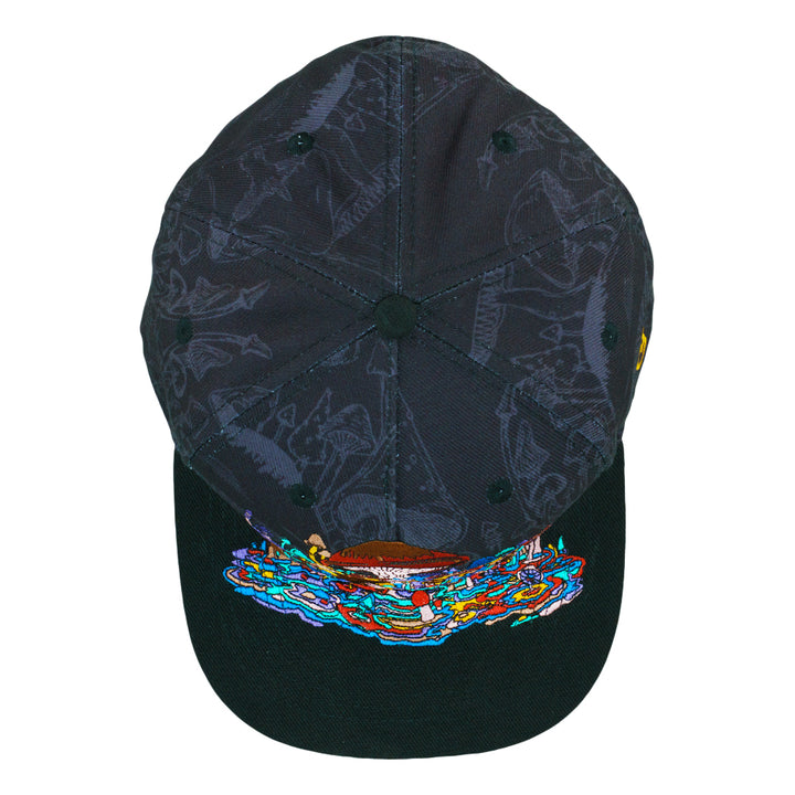 Vincent Gordon Melty Mushrooms Black Fitted Hat