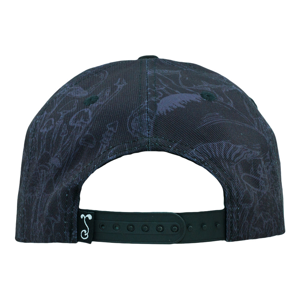 Vincent Gordon Melty Mushrooms Black Snapback Hat