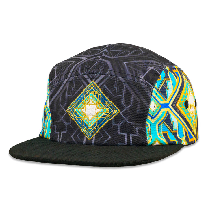 Holocron Black 5 Panel Snapback Hat