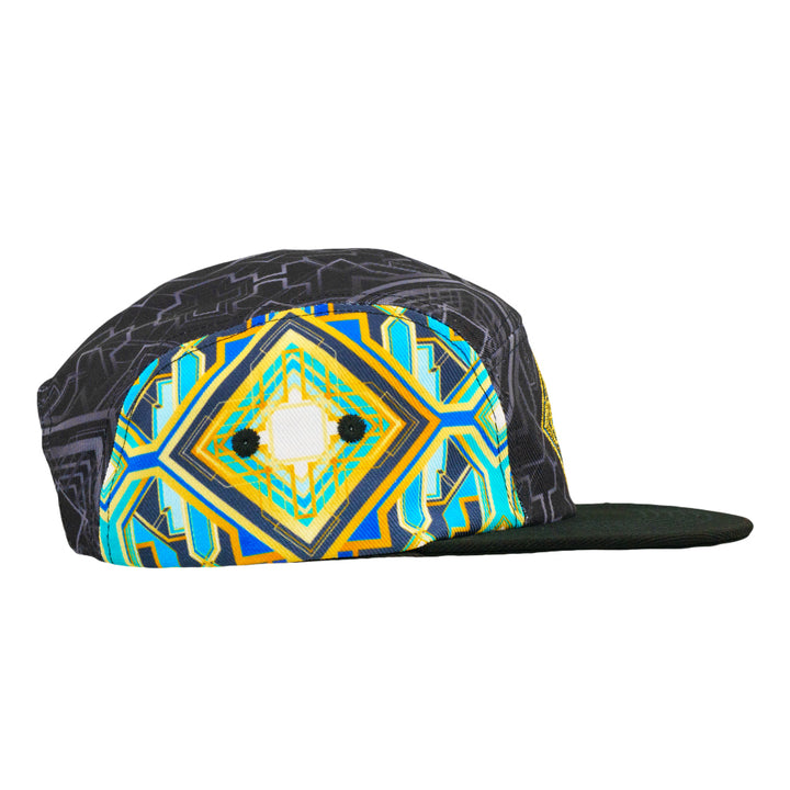 Holocron Black 5 Panel Snapback Hat