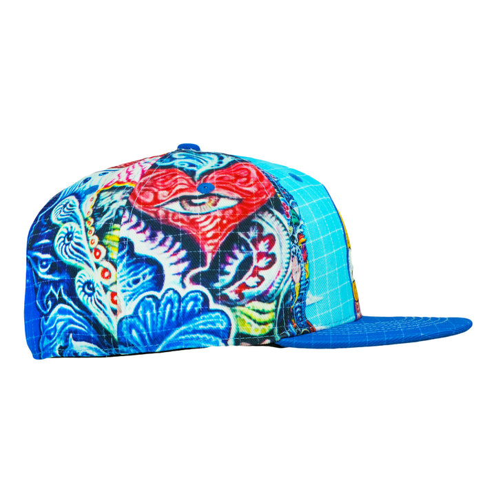 Randal Roberts Blotter Homer Blue Fitted Hat
