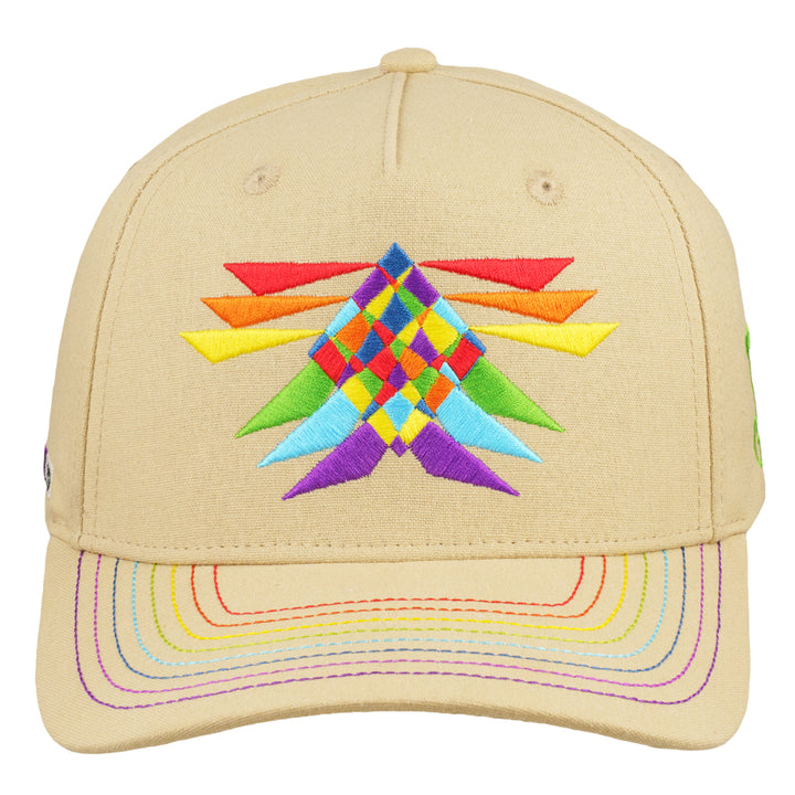 Saxton ROYGBIV LSD Tan 501 Snapback Hat