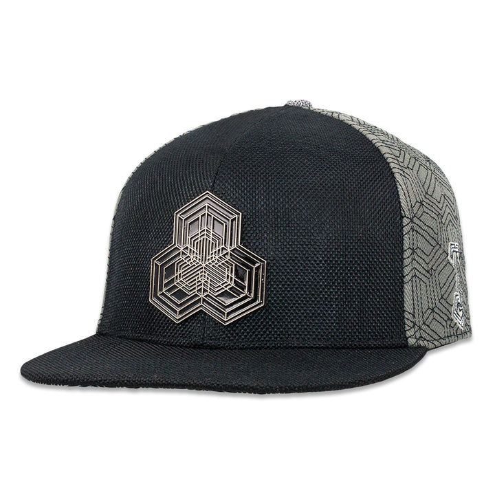 Isomatrix Black Gray Fitted Hat