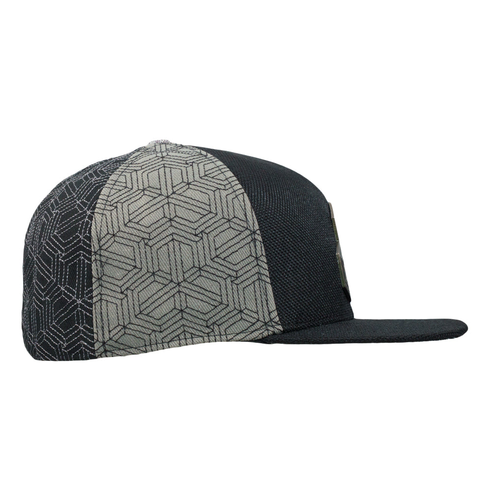 Isomatrix Black Gray Fitted Hat