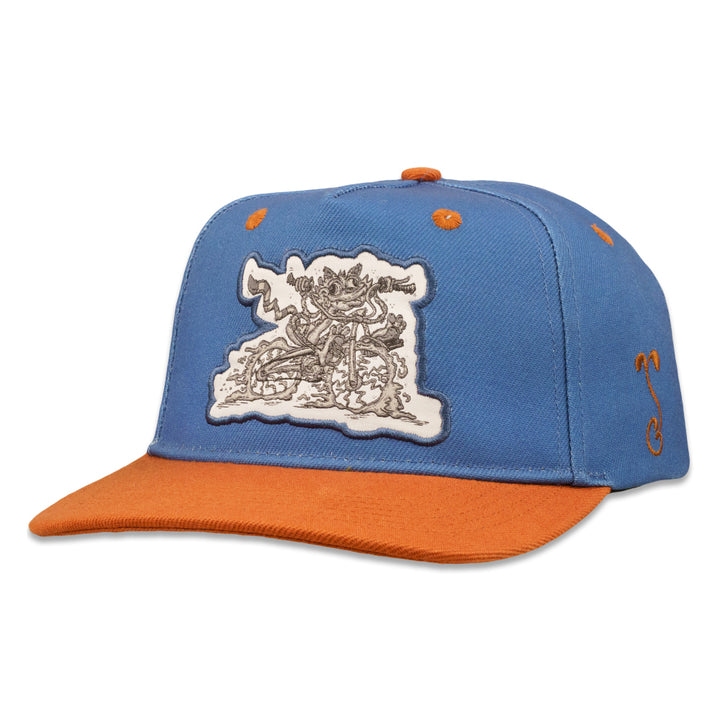 Vincent Gordon Bicycle Day Cat Blue 501 Snapback Hat