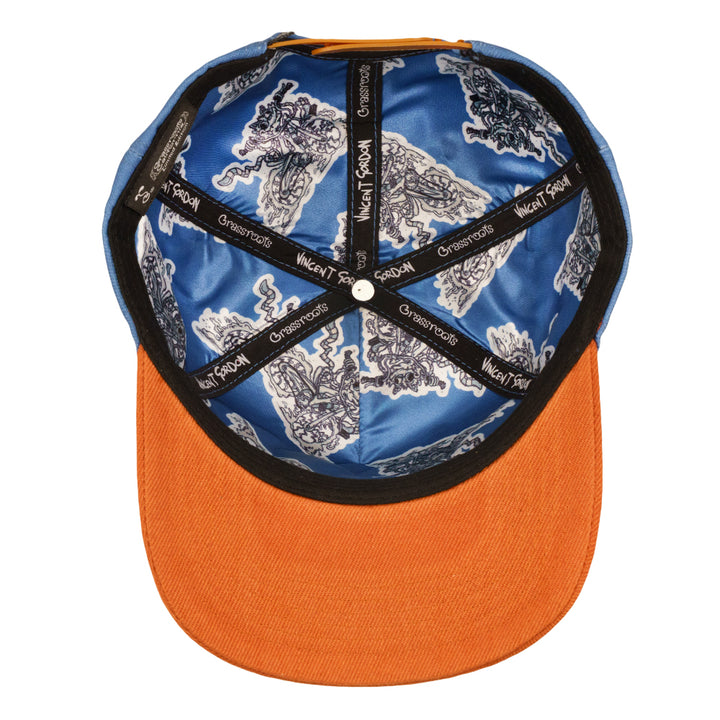 Vincent Gordon Bicycle Day Cat Blue 501 Snapback Hat