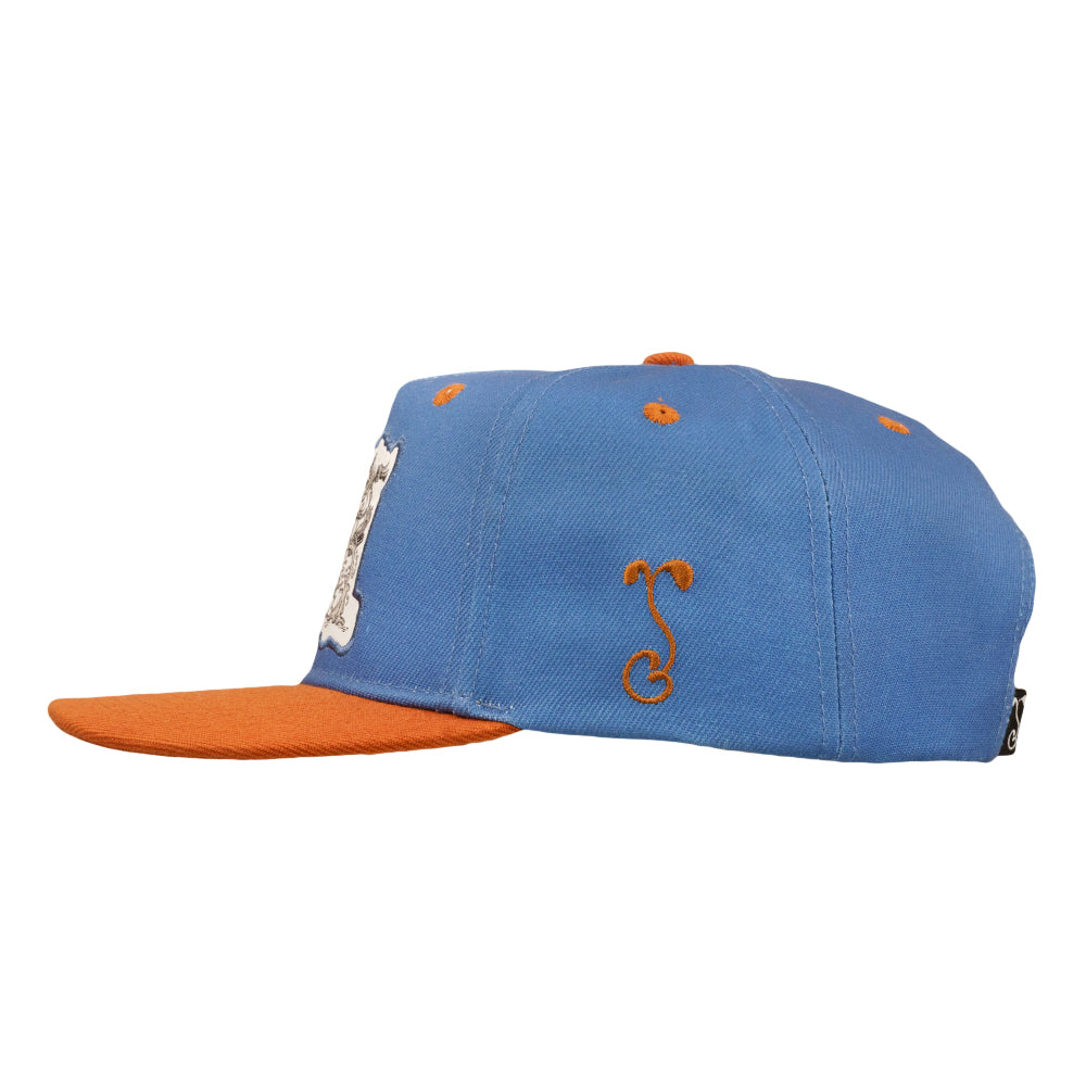 Vincent Gordon Bicycle Day Cat Blue 501 Snapback Hat