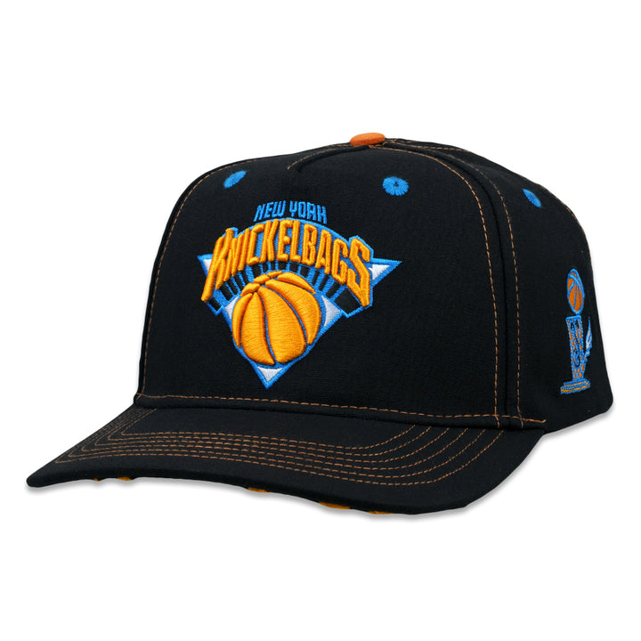 New York Knickelbags Black 501 Snapback Hat