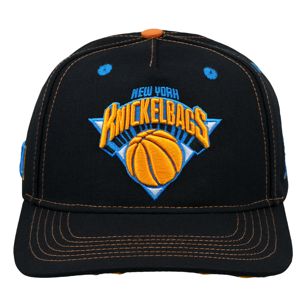 New York Knickelbags Black 501 Snapback Hat