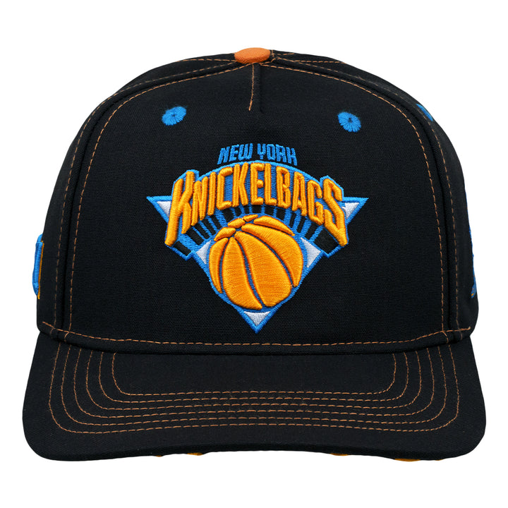New York Knickelbags Black 501 Snapback Hat