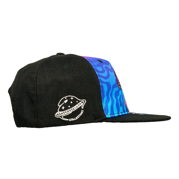 Interstellar Collections Mushroom Black Snapback Hat