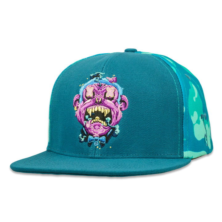 Tarbox Zombie Ape Teal Snapback Hat