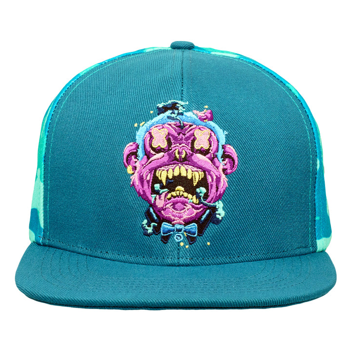 Tarbox Zombie Ape Teal Snapback Hat