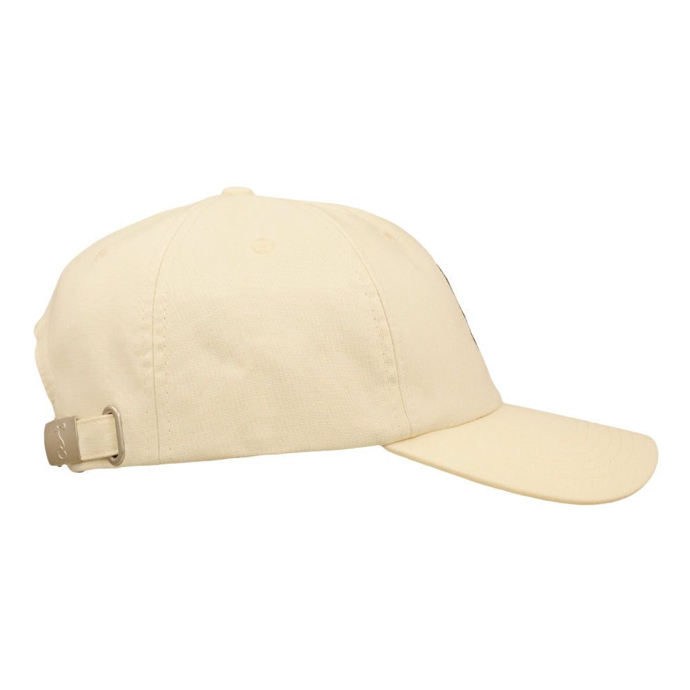 Skeleton Peace Sign Cream Dad Hat