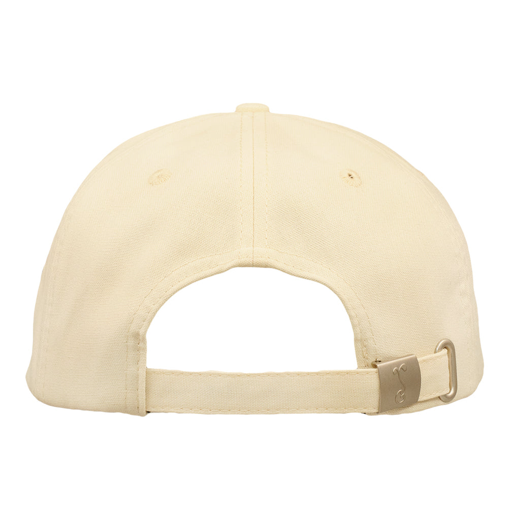 Skeleton Peace Sign Cream Dad Hat