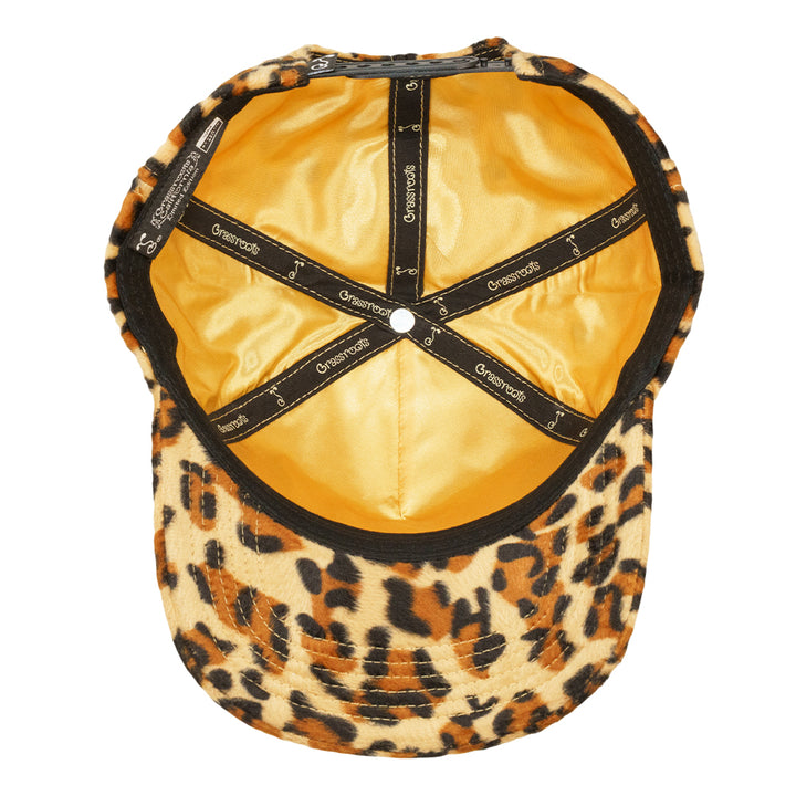 Disco Ball Cat Cheetah Brown 501 Snapback Hat