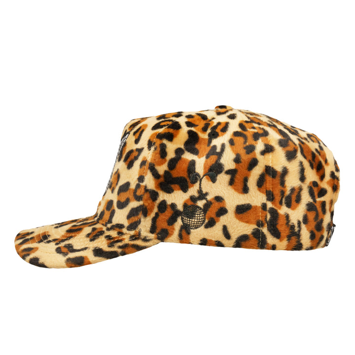 Disco Ball Cat Cheetah Brown 501 Snapback Hat