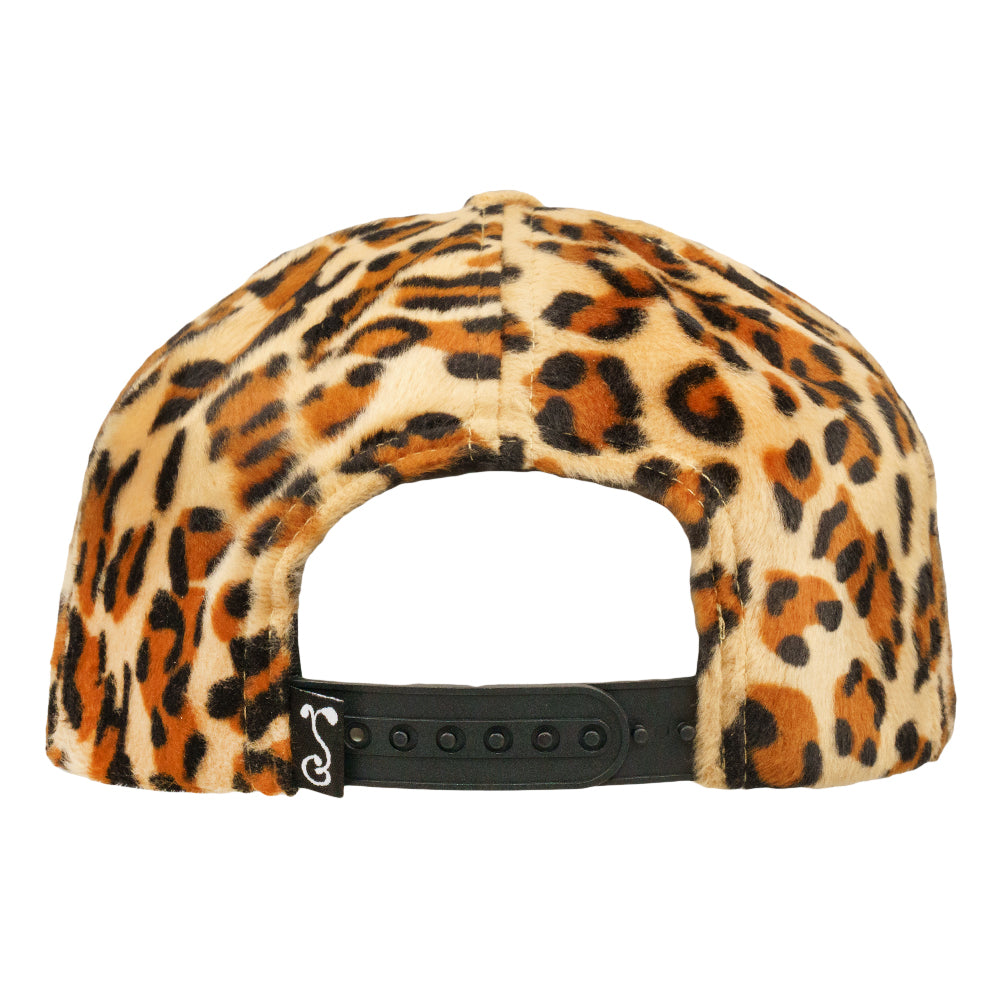 Disco Ball Cat Cheetah Brown 501 Snapback Hat