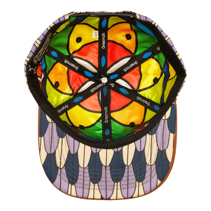 Scarlet Macaw Feathers Gray Snapback Hat
