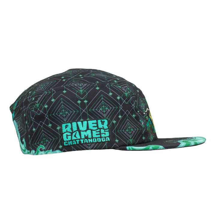 Chattanooga River Games Black 5 Panel Snapback Hat