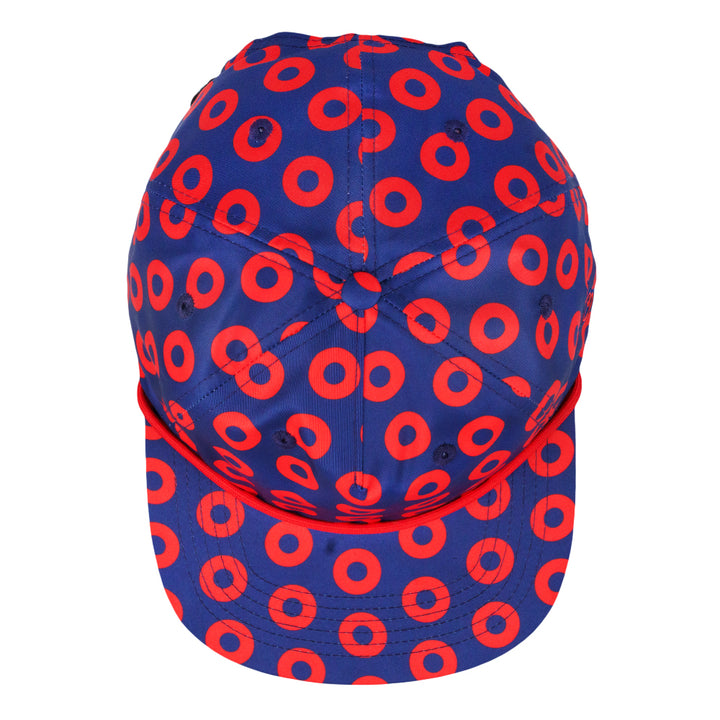 Donut Pattern Navy Unstructured Zipperback Hat