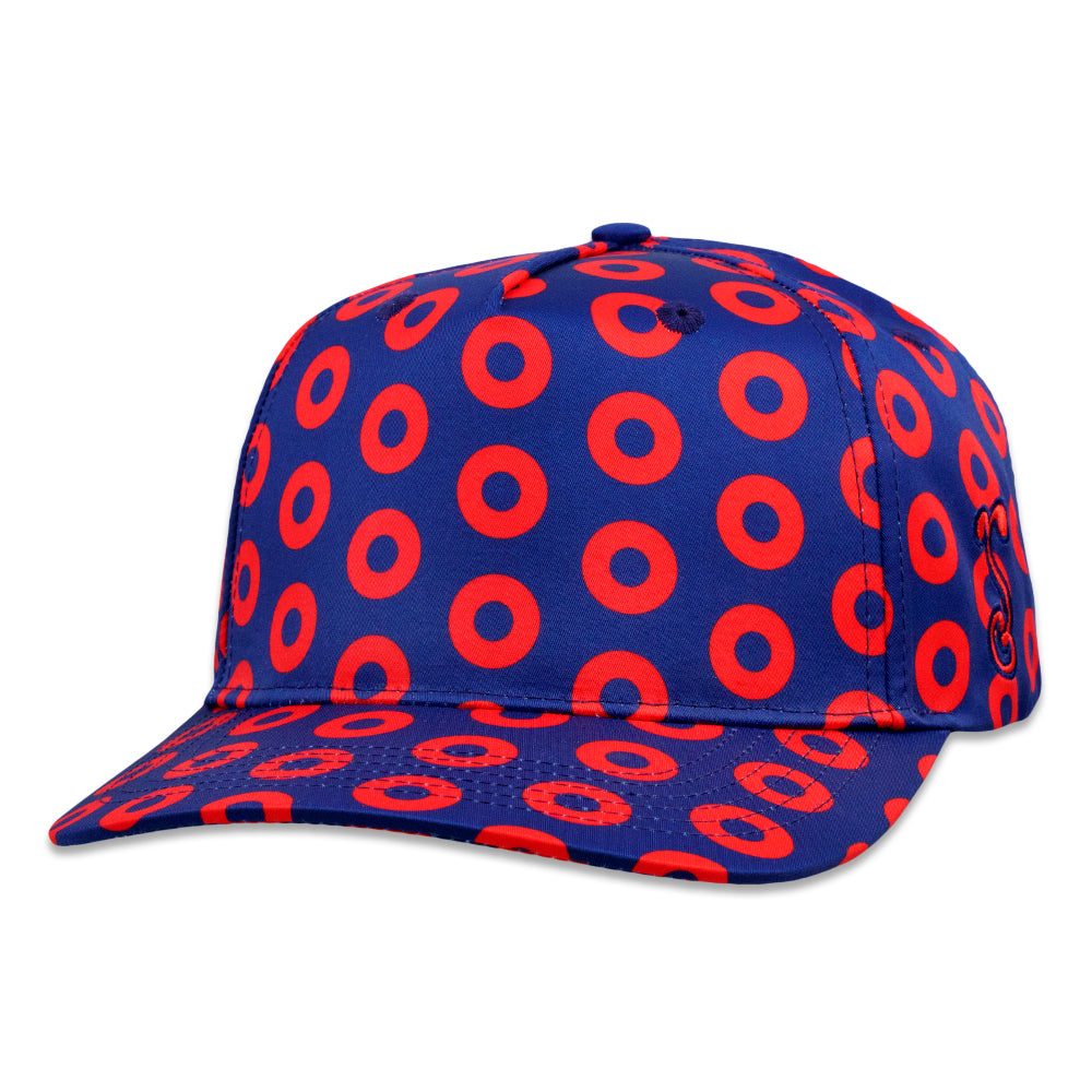 Donut Pattern Navy 501 Snapback Hat